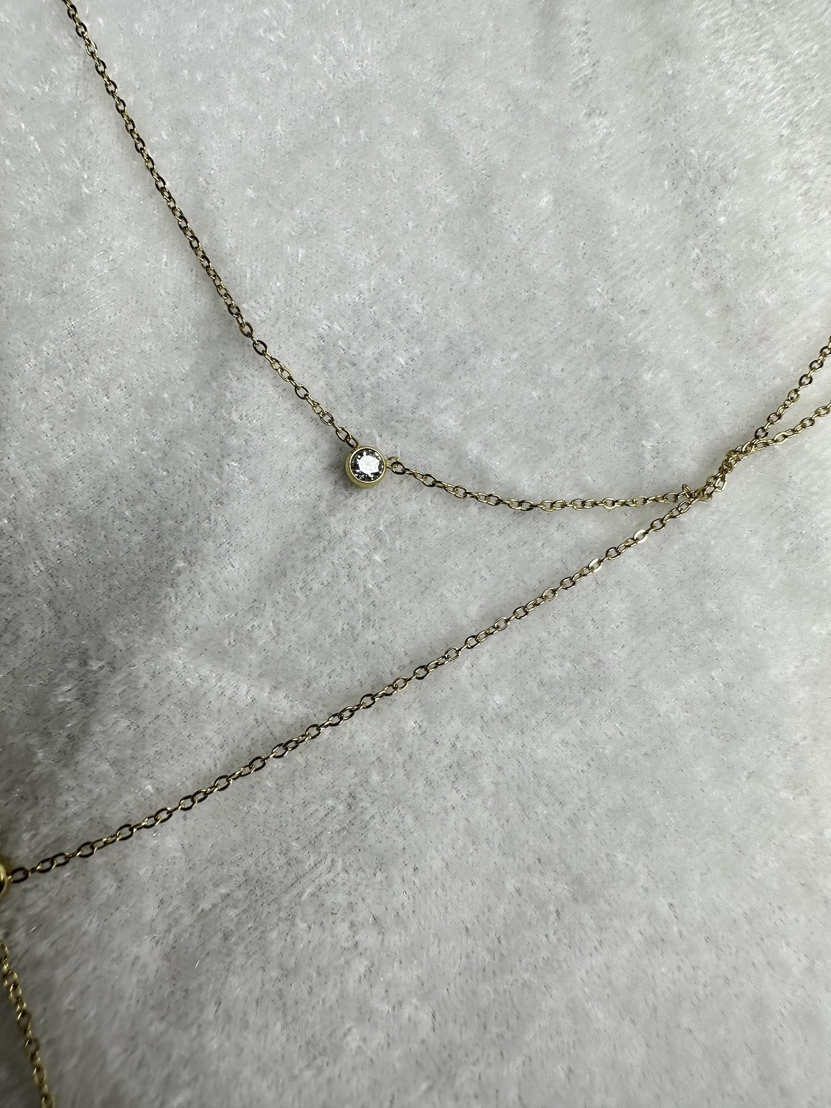 Luna Solitaire Lariat Necklace