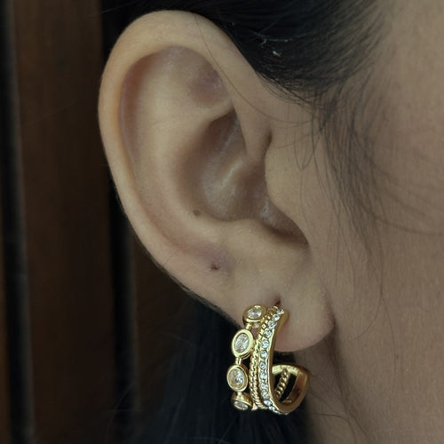 Aurelia Triple Hoops