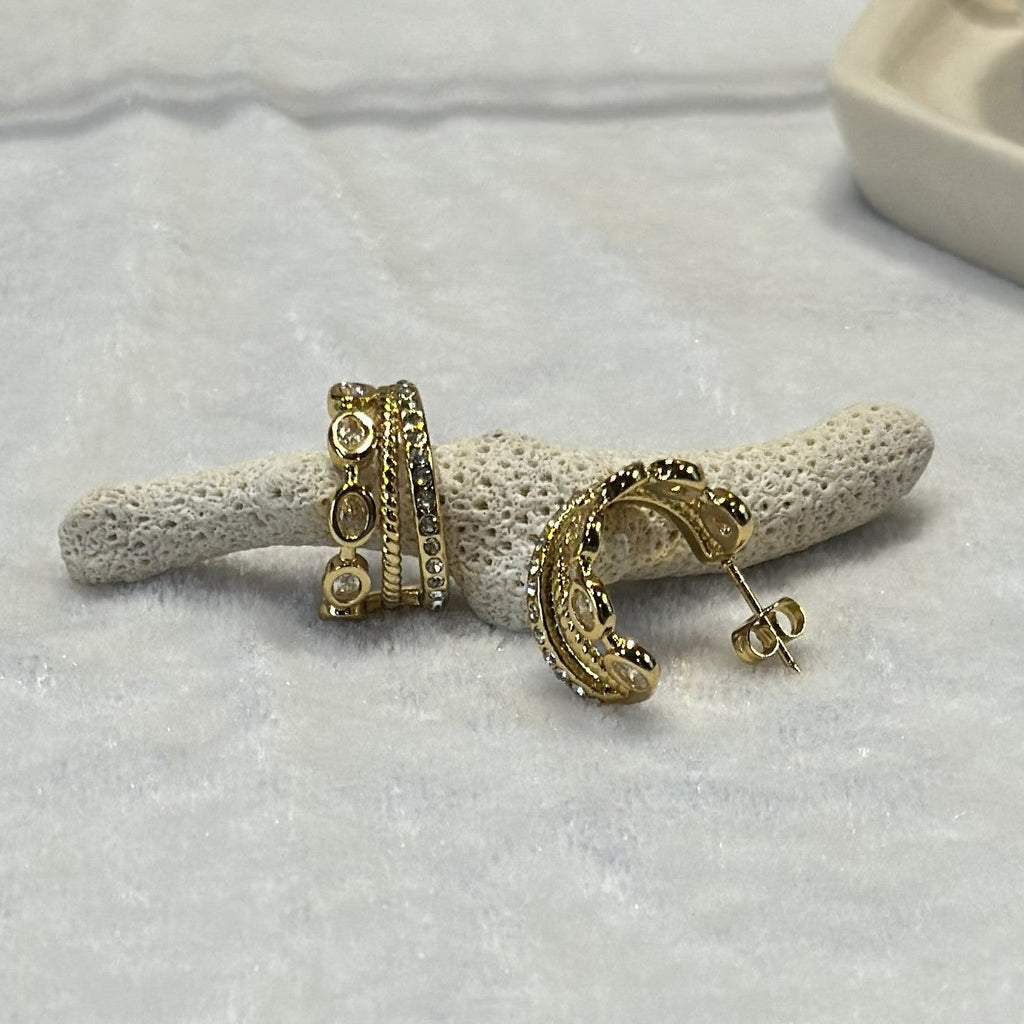 Aurelia Triple Hoops