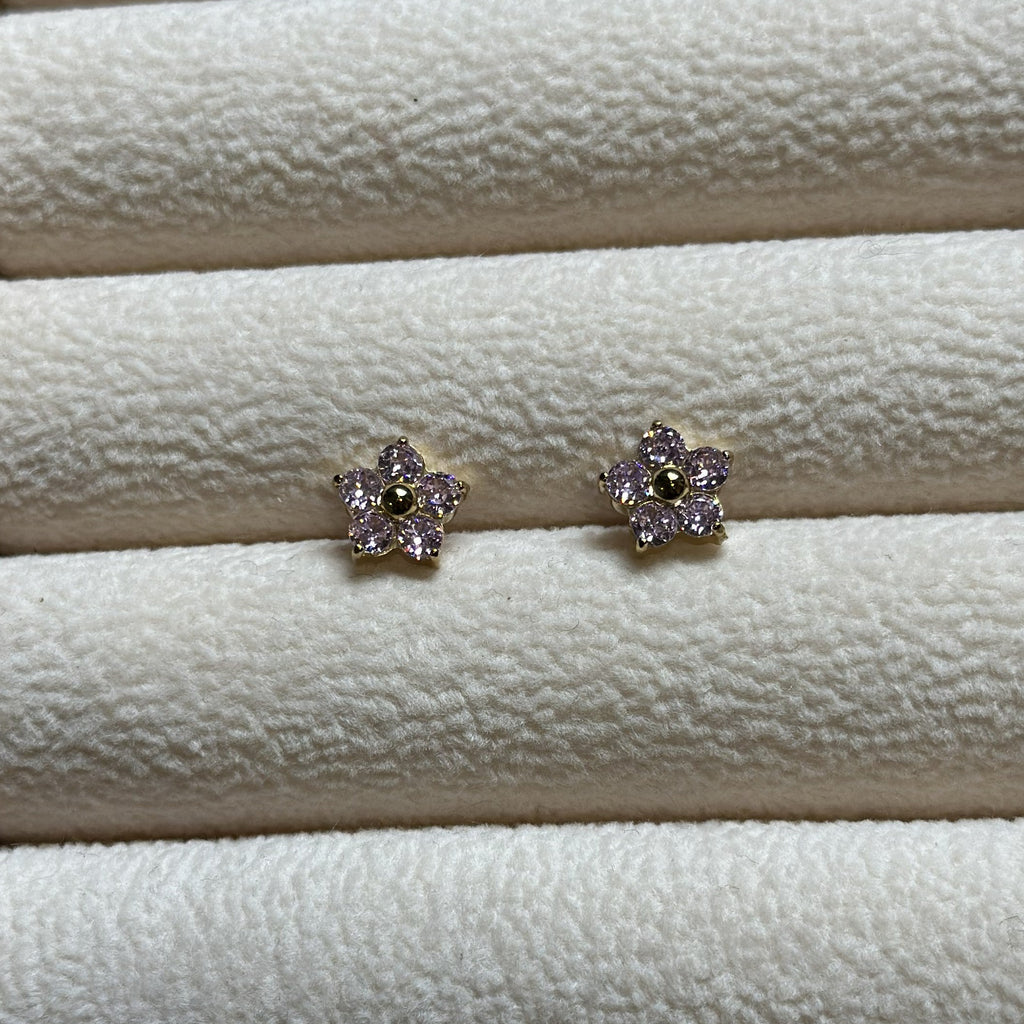 Pink Bloom Studs