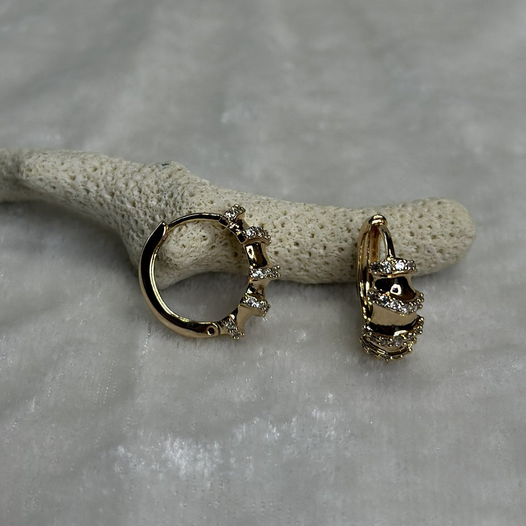 Ribbon Twist Hoops