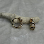 Ribbon Twist Hoops