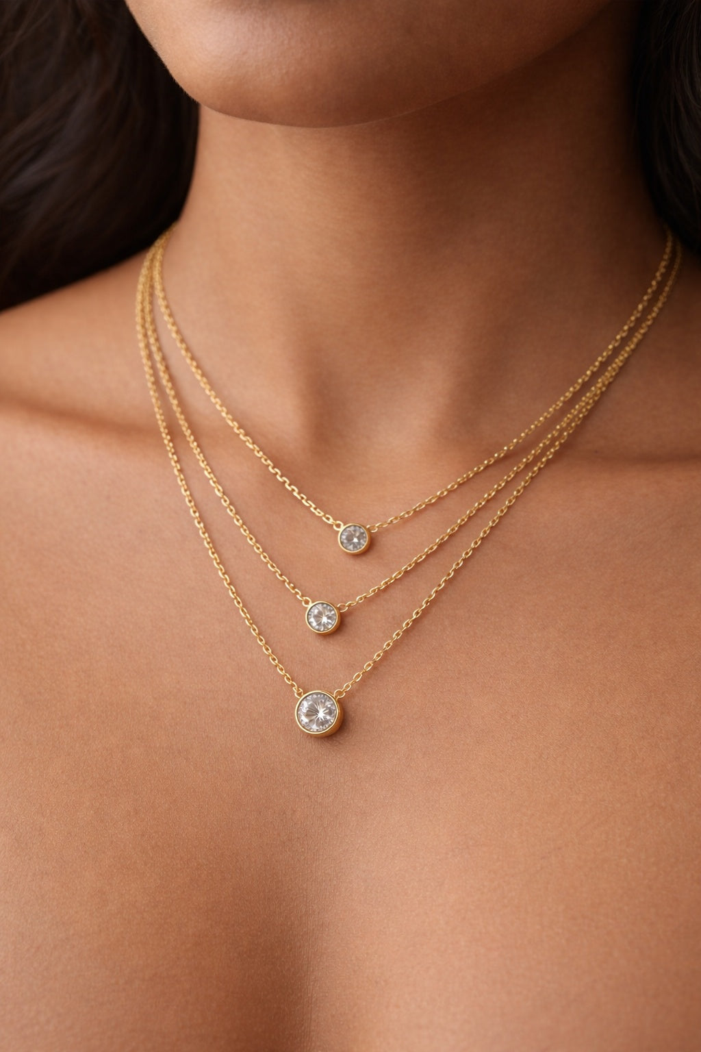 three layer necklace